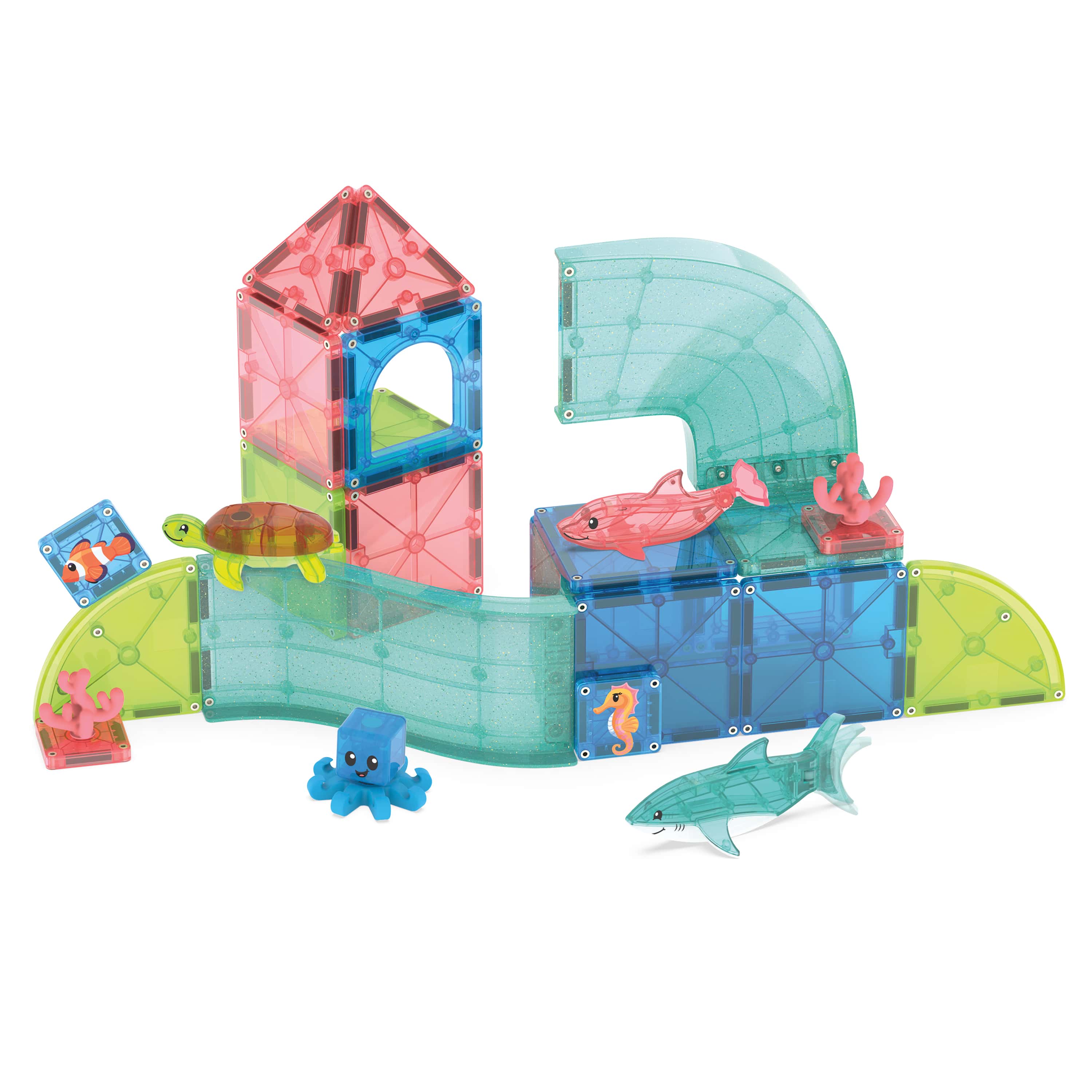 Coral Reef 25 Piece Set Magna-Tiles Lil Tulips