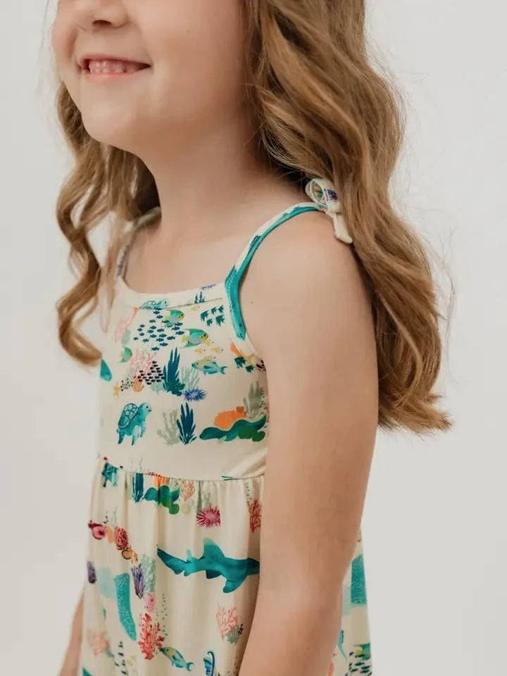 Coral Reef Bamboo Sundress Emerson and Friends Baby & Toddler Clothing Lil Tulips