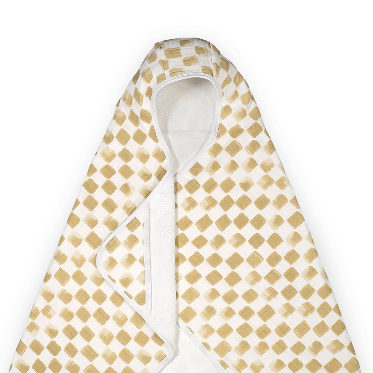 Cotton Hooded Toddler Towel - Adobe Checker Little Unicorn Lil Tulips