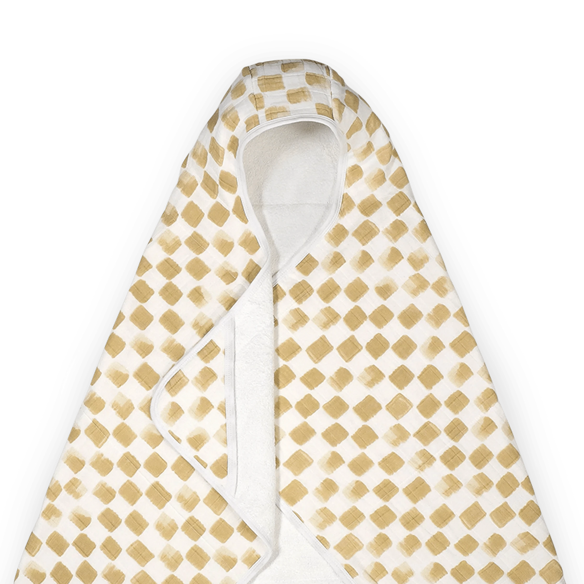 Cotton Hooded Toddler Towel - Adobe Checker Little Unicorn Lil Tulips