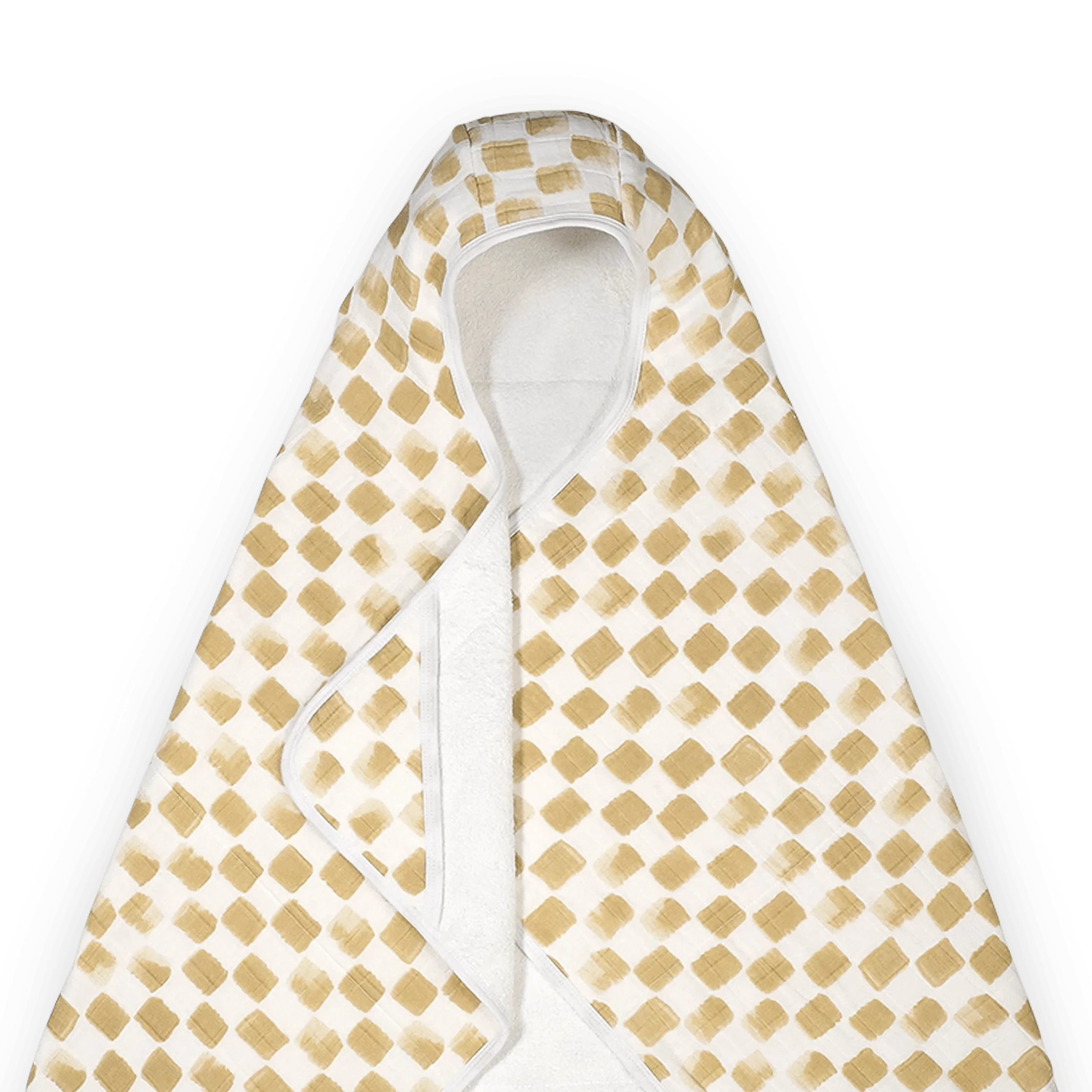 Cotton Hooded Toddler Towel - Adobe Checker Little Unicorn Lil Tulips