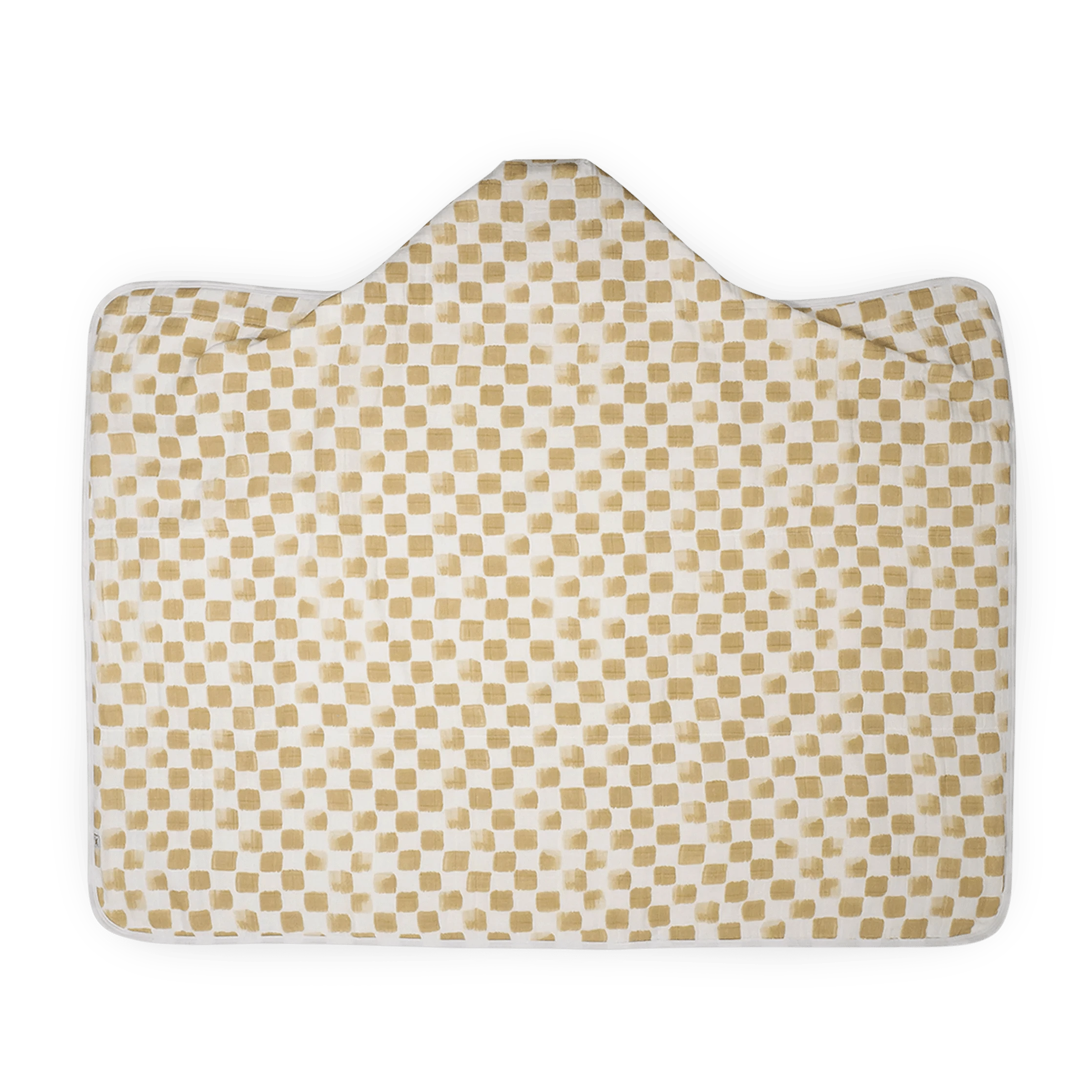 Cotton Hooded Toddler Towel - Adobe Checker Little Unicorn Lil Tulips