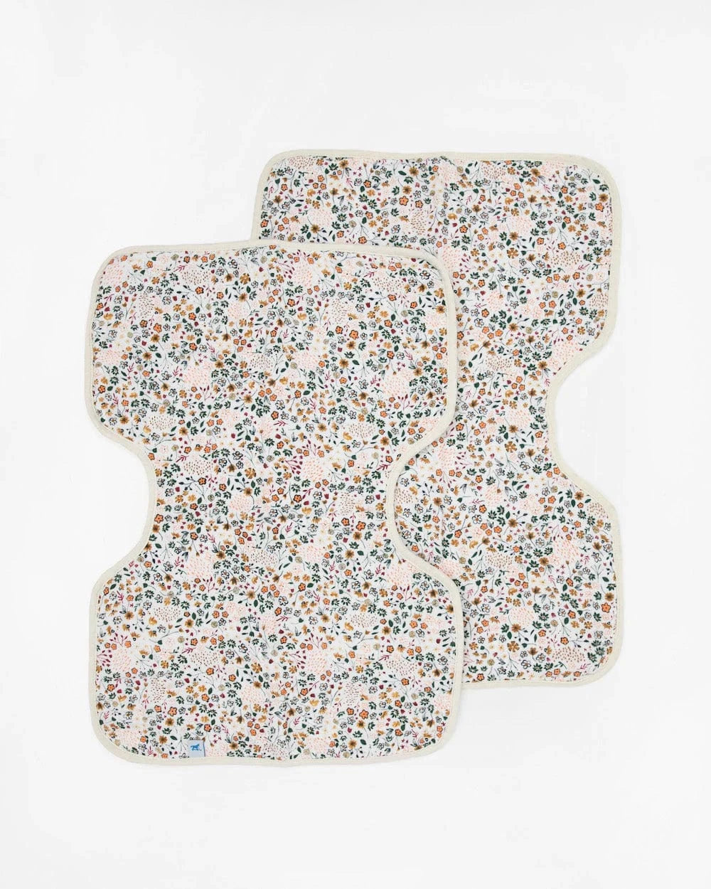 Cotton Muslin Burp Cloth 2 Pack - Pressed Petals Little Unicorn Lil Tulips