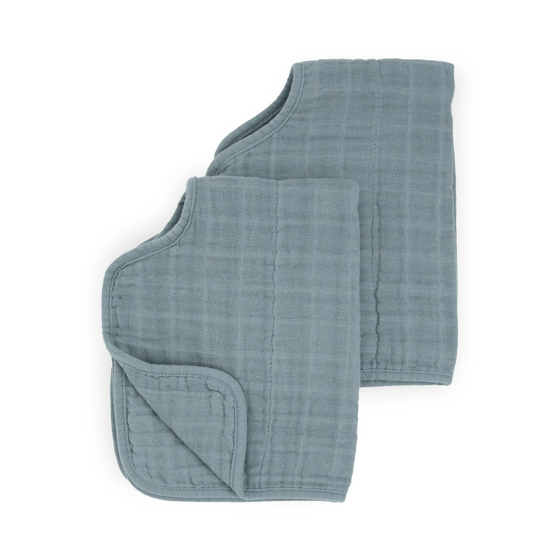 Cotton Muslin Burp Cloth 2 Pack - Sea Little Unicorn Lil Tulips