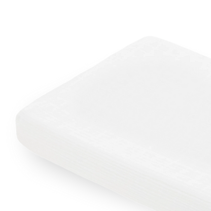 Cotton Muslin Changing Pad Cover - White Little Unicorn Lil Tulips