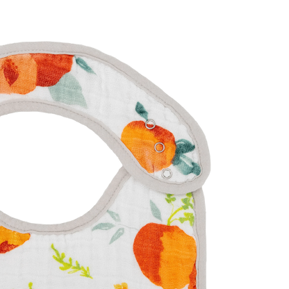 Cotton Muslin Classic Bib 3 Pack - Georgia Peach Little Unicorn Lil Tulips