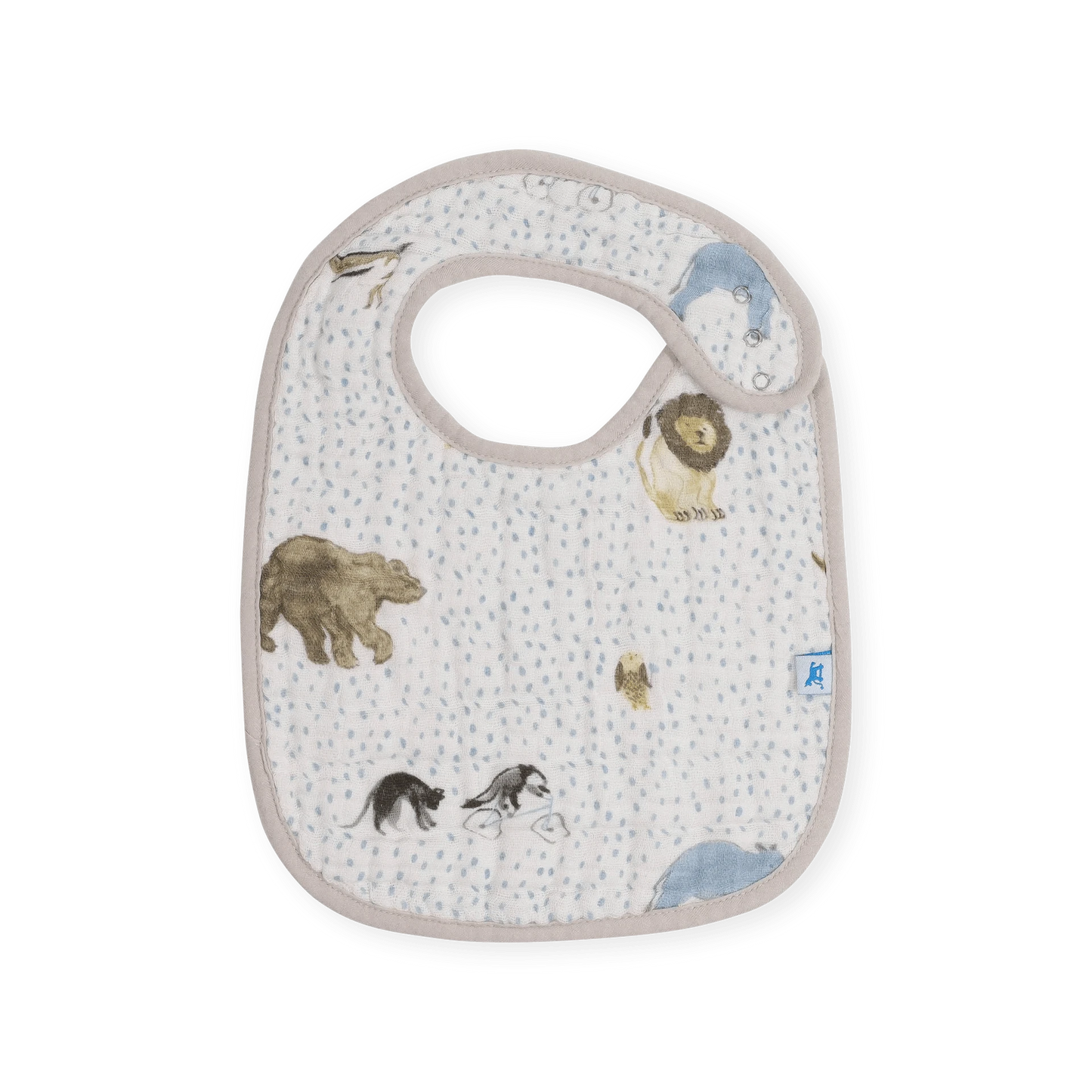 Cotton Muslin Classic Bib 3 Pack - Party Animals Little Unicorn Lil Tulips