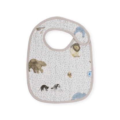 Cotton Muslin Classic Bib 3 Pack - Party Animals Little Unicorn Lil Tulips