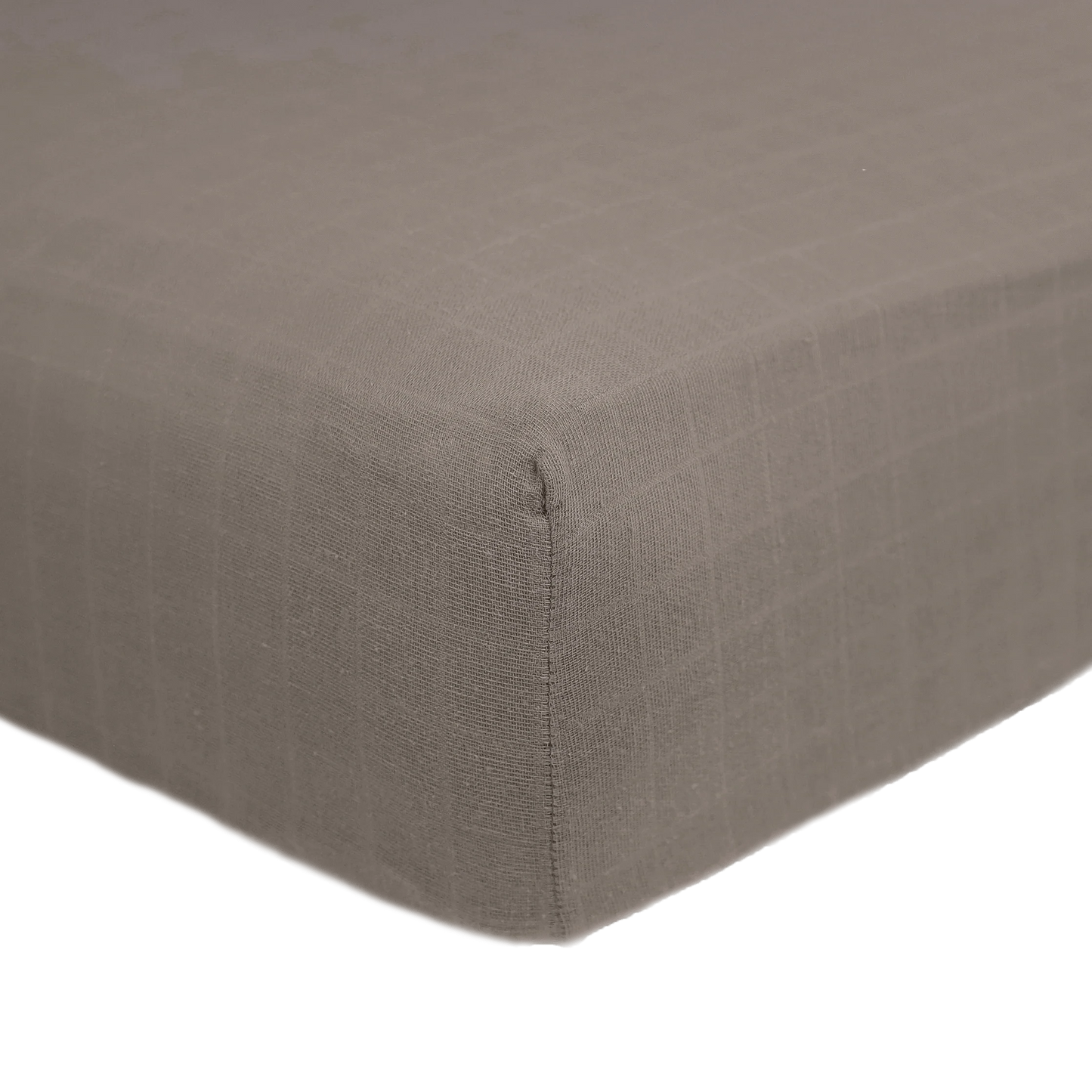 Cotton Muslin Crib Sheet - Mocha Little Unicorn Lil Tulips