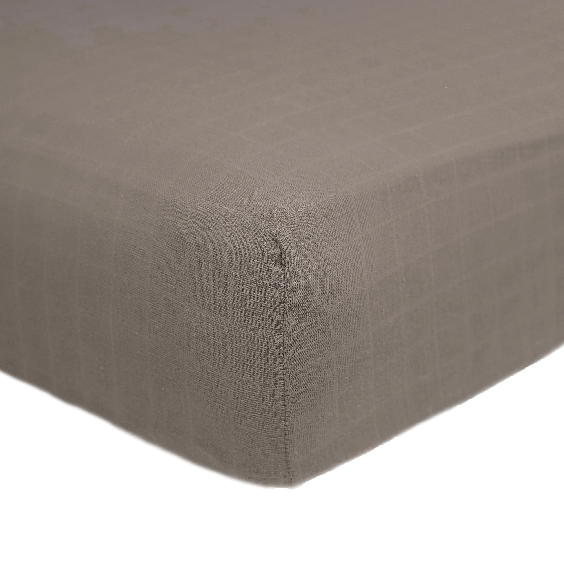 Cotton Muslin Crib Sheet - Mocha Little Unicorn Lil Tulips