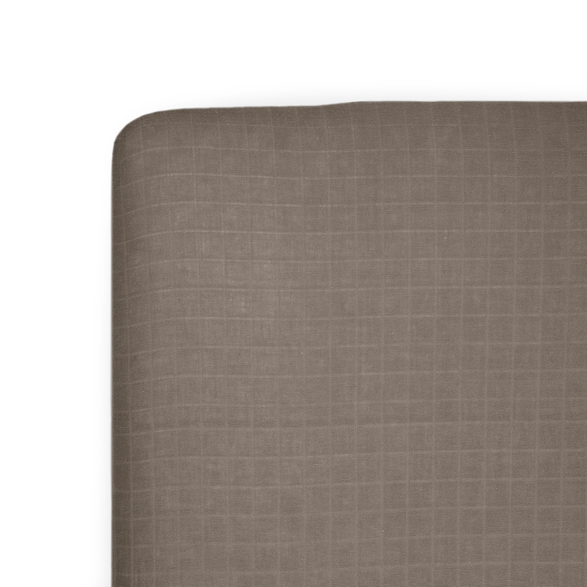 Cotton Muslin Crib Sheet - Mocha Little Unicorn Lil Tulips