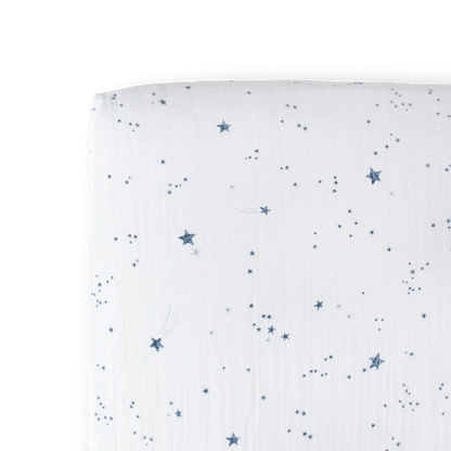 Cotton Muslin Crib Sheet - Shooting Stars Little Unicorn Lil Tulips