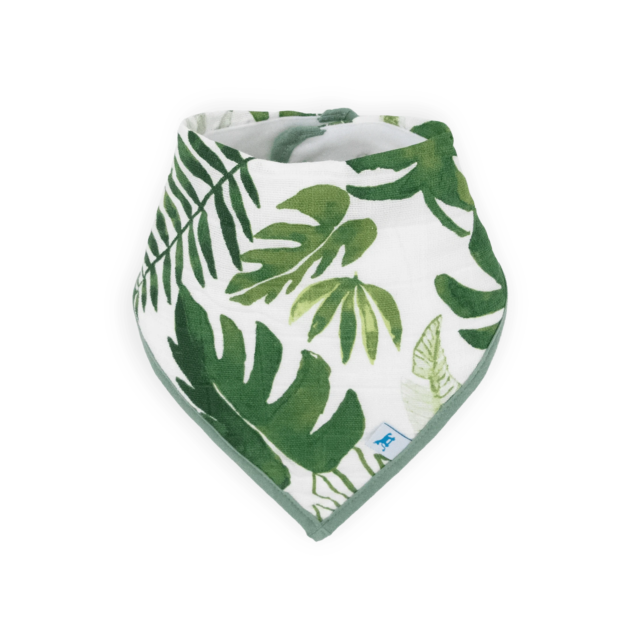 Cotton Muslin + Fleece Bandana Bib 4 Pack - Dino Friends Little Unicorn Lil Tulips