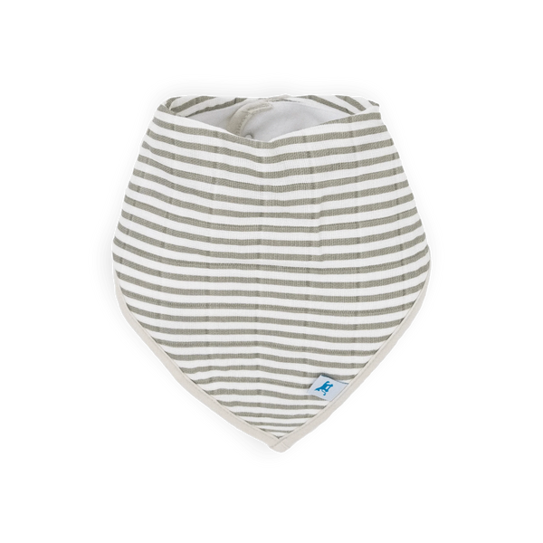 Cotton Muslin + Fleece Bandana Bib 4 Pack - Dino Friends Little Unicorn Lil Tulips