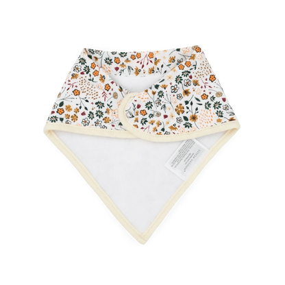 Cotton Muslin + Fleece Bandana Bib 4 Pack - Pressed Petals Little Unicorn Lil Tulips