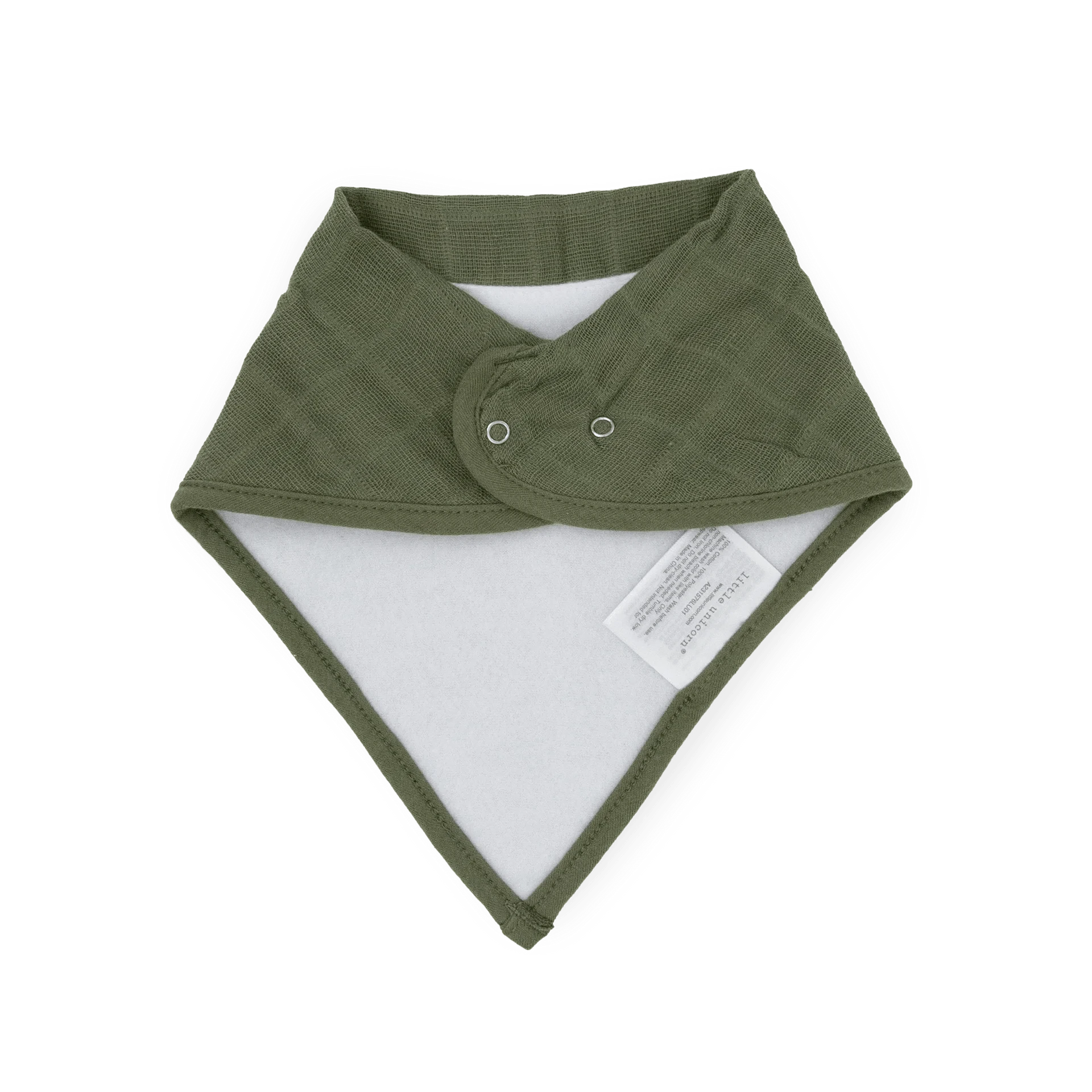 Cotton Muslin + Fleece Bandana Bib 4 Pack - Pressed Petals Little Unicorn Lil Tulips