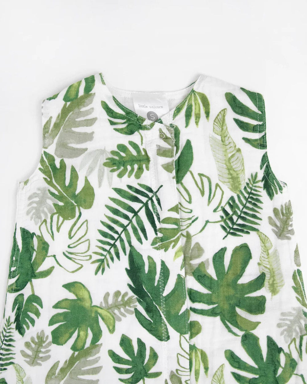 Cotton Muslin Sleep Bag - Tropical Leaf Little Unicorn Lil Tulips