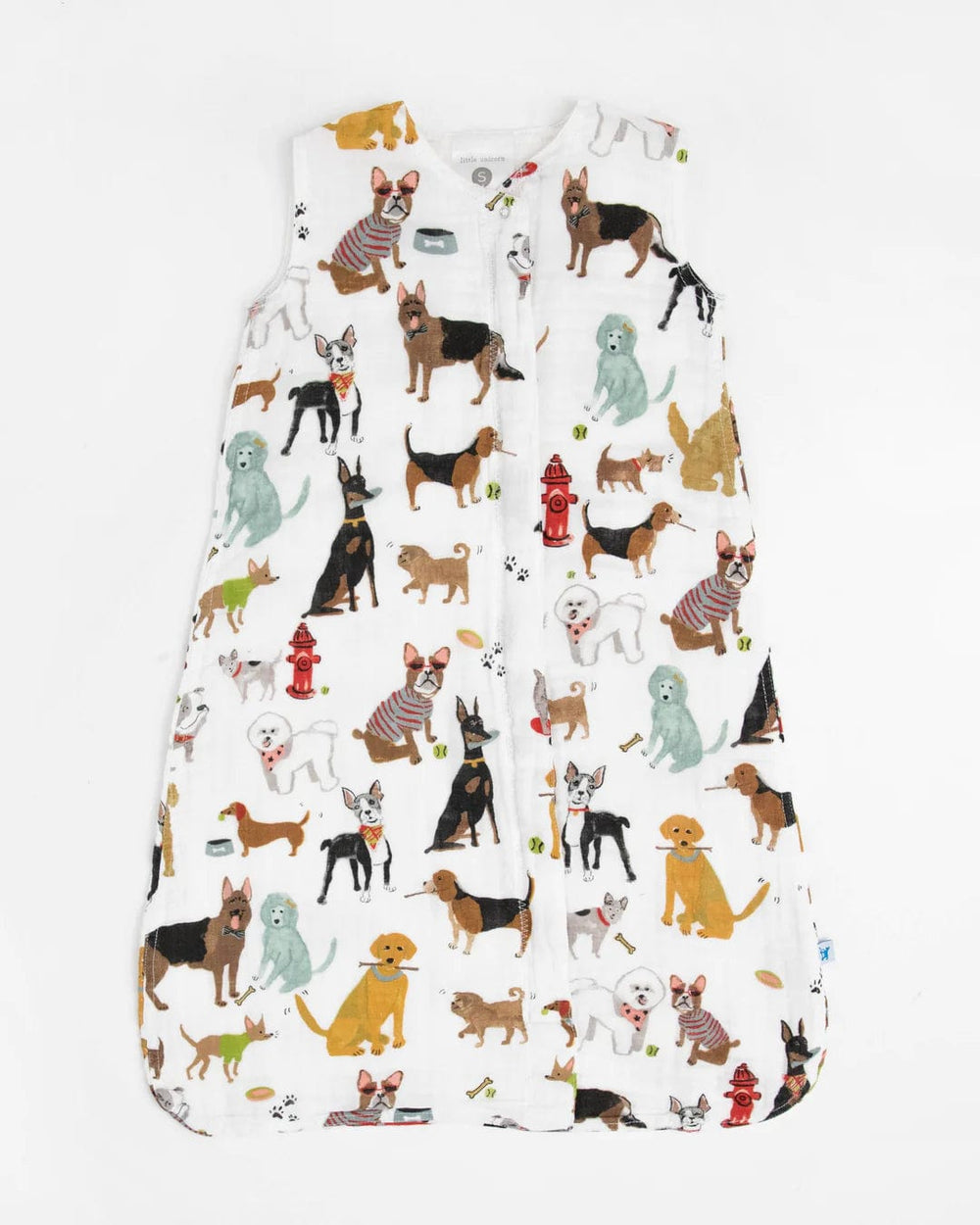 Cotton Muslin Sleep Bag - Woof Little Unicorn Lil Tulips