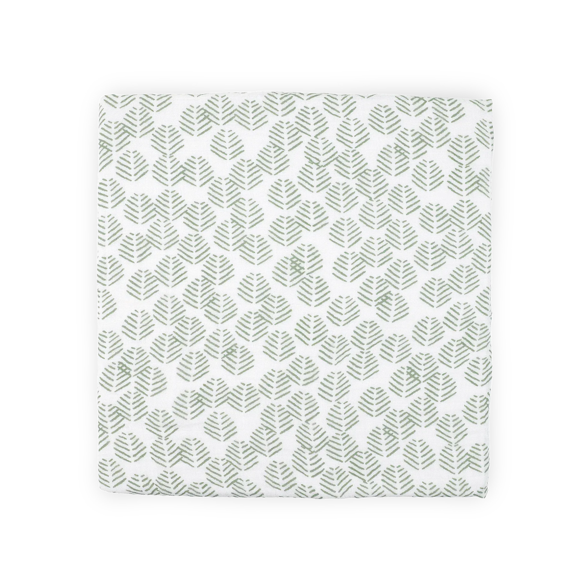 Cotton Muslin Swaddle Blanket - Leaf Motif Little Unicorn Lil Tulips