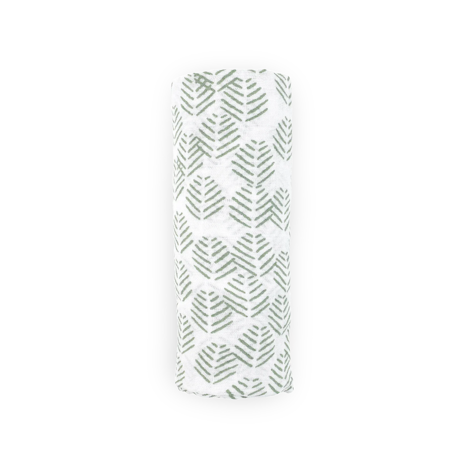Cotton Muslin Swaddle Blanket - Leaf Motif Little Unicorn Lil Tulips