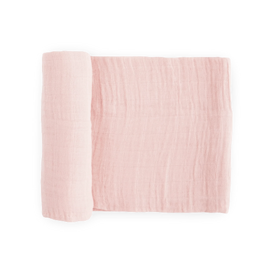 Cotton Muslin Swaddle Blanket - Light Pink Little Unicorn Lil Tulips