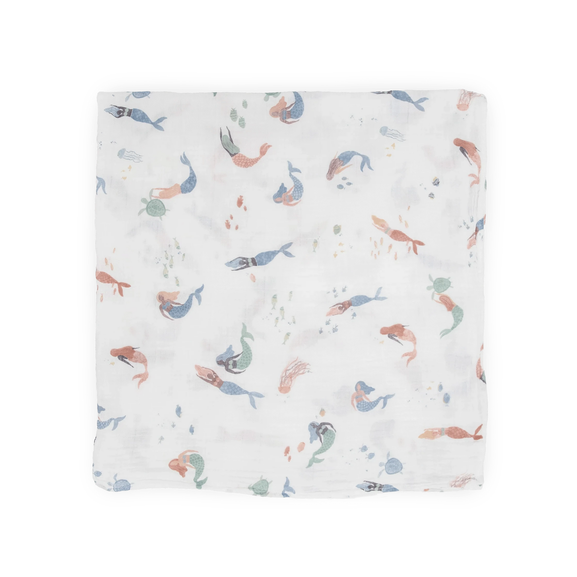 Cotton Muslin Swaddle Blanket - Mermaids Little Unicorn Lil Tulips