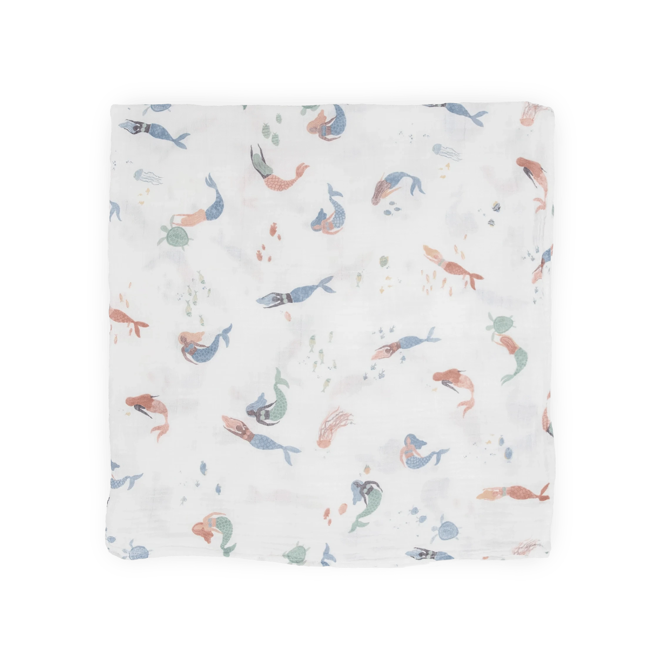 Cotton Muslin Swaddle Blanket - Mermaids Little Unicorn Lil Tulips