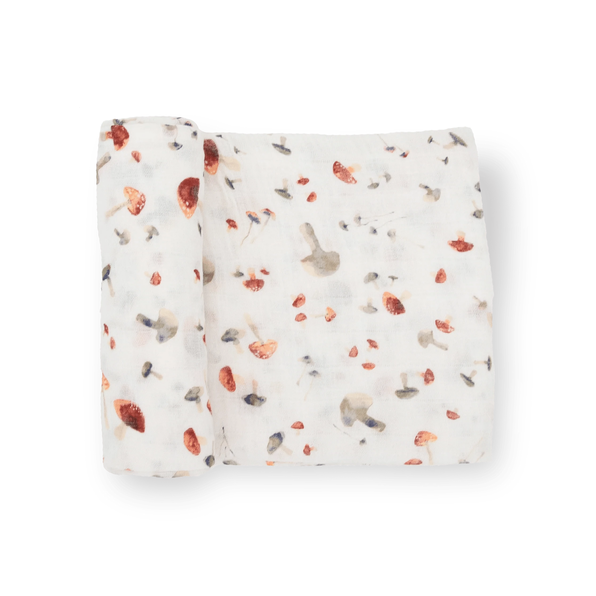Cotton Muslin Swaddle Blanket - Mushrooms Little Unicorn Lil Tulips