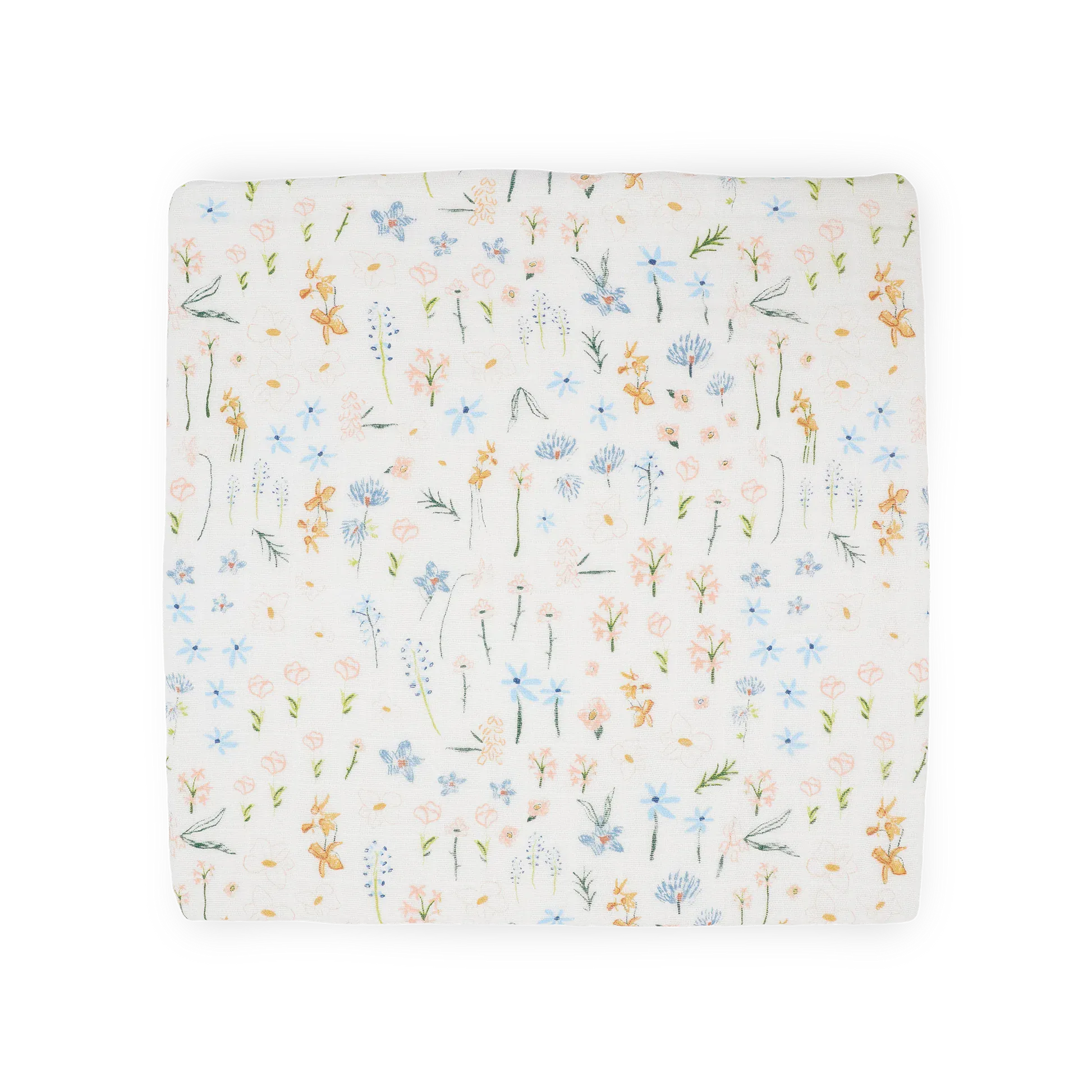 Cotton Muslin Swaddle Blanket - Pastel Petals Little Unicorn Lil Tulips