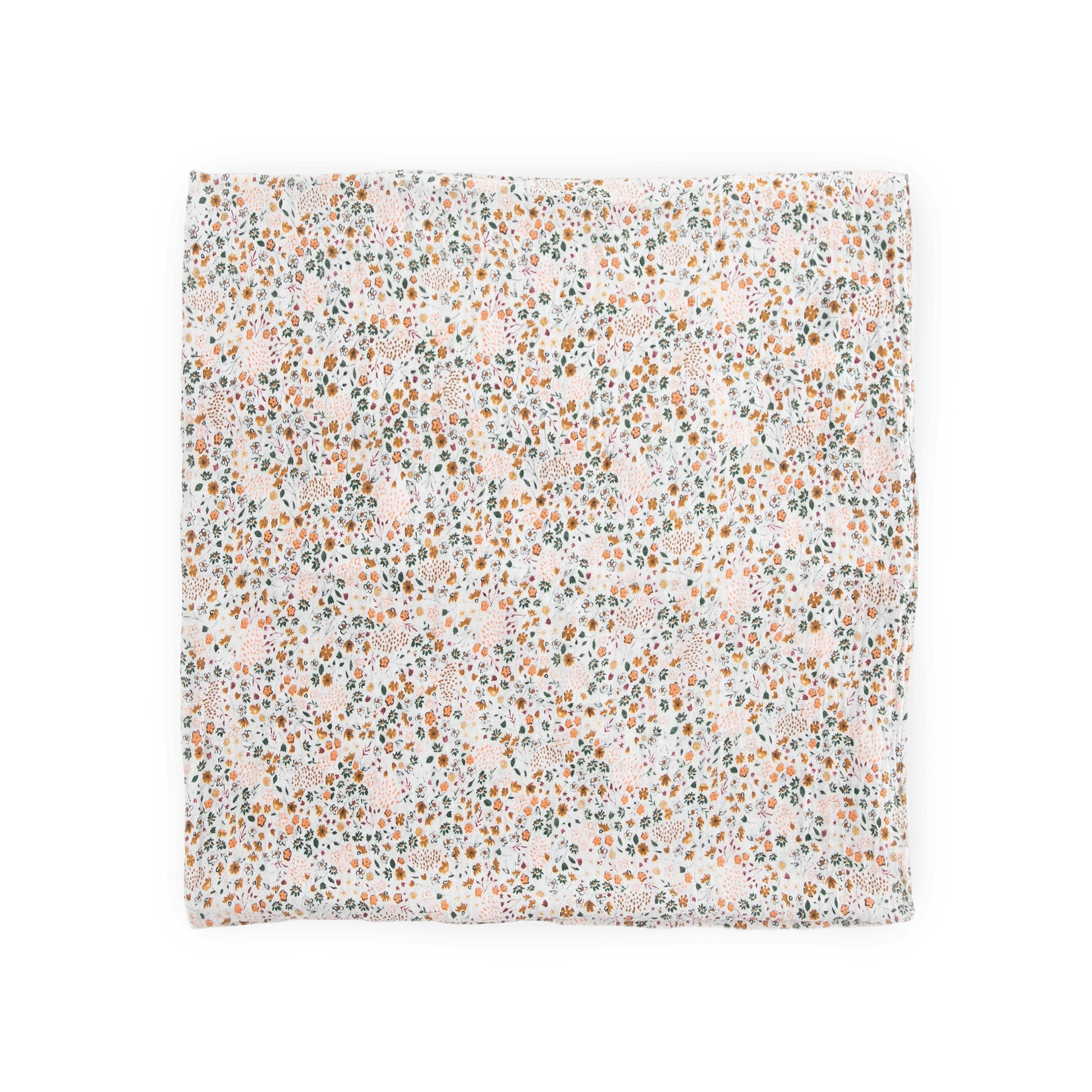 Cotton Muslin Swaddle Blanket - Pressed Petals Little Unicorn Lil Tulips