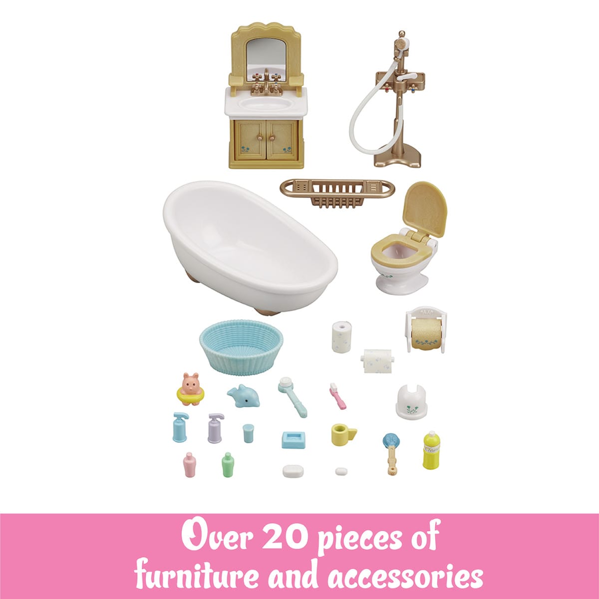 Country Bathroom Set Calico Critter Lil Tulips
