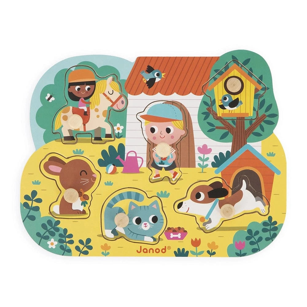 Countryside Peg Puzzle Janod Lil Tulips