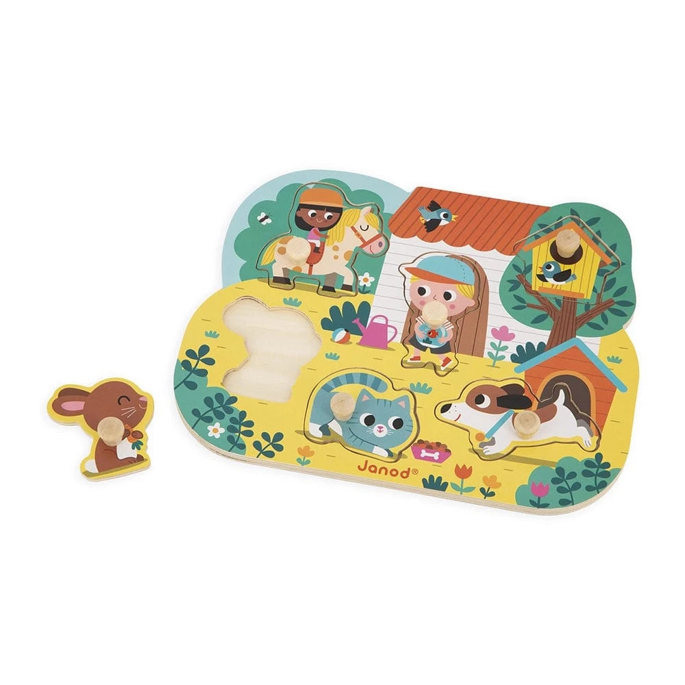 Countryside Peg Puzzle Janod Lil Tulips