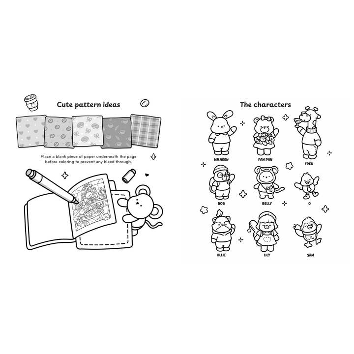 Cozy Café Coloring Book Laurence King Publishing Lil Tulips