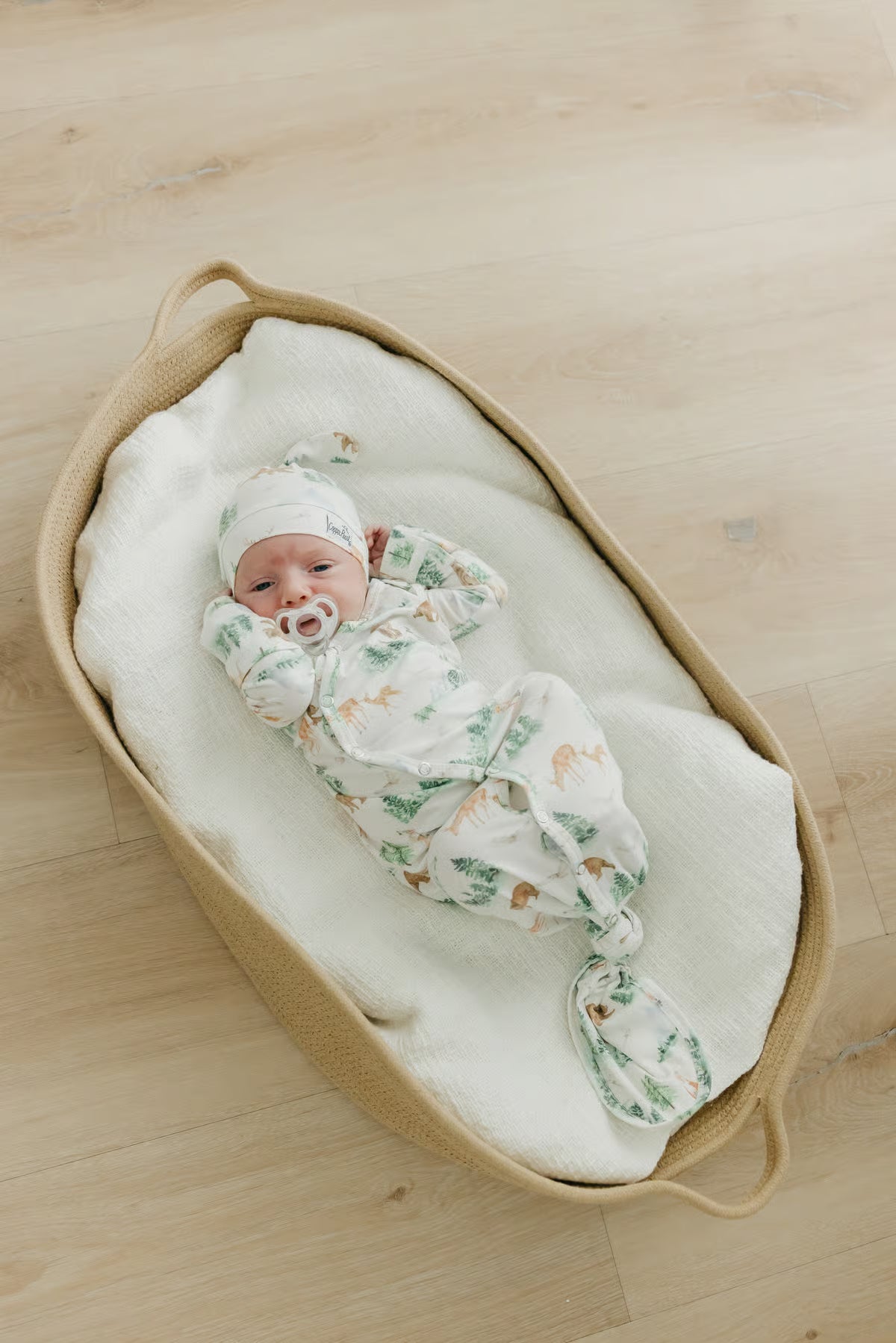 Grayson Newborn Knotted Gown Copper Pearl Lil Tulips