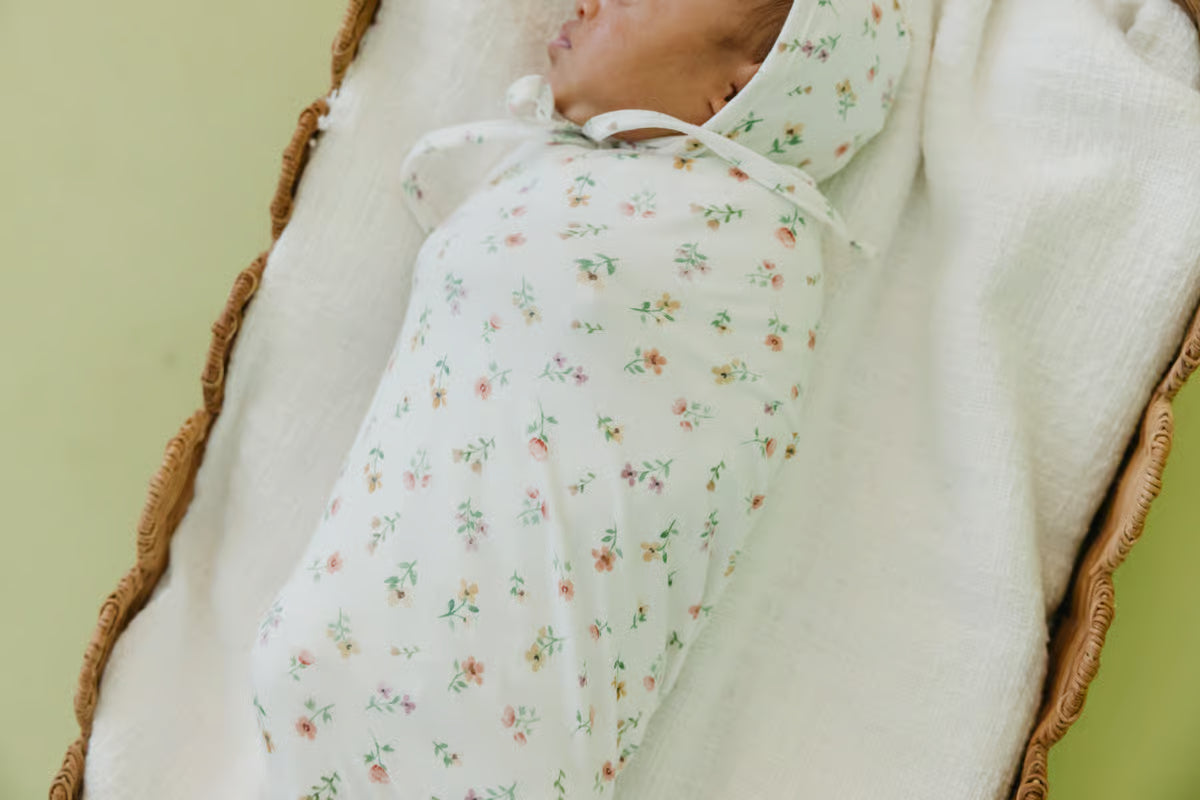 Eloise Knit Swaddle Blanket Copper Pearl Lil Tulips