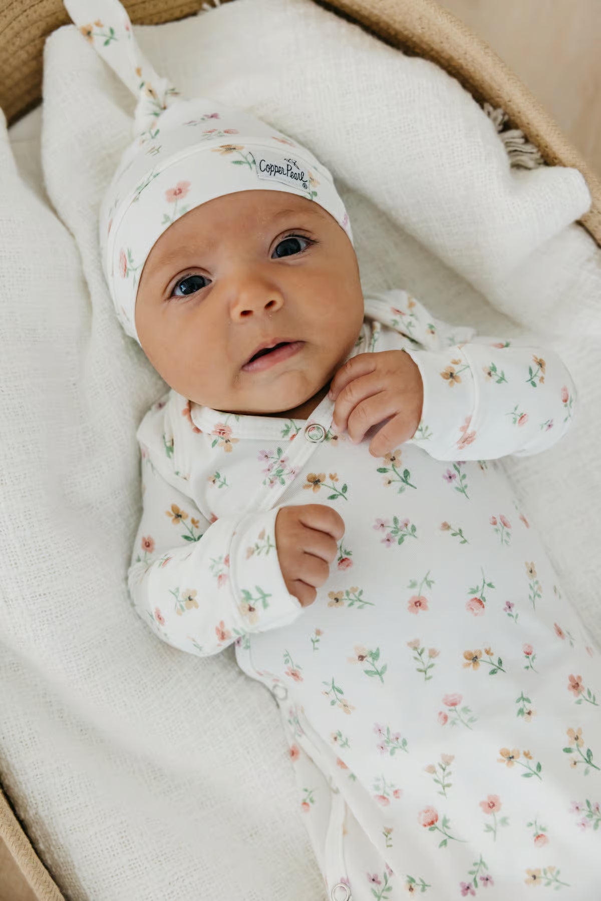 Eloise Top Knot Hat Copper Pearl Lil Tulips