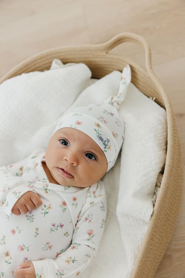 Eloise Newborn Knotted Gown Copper Pearl Lil Tulips