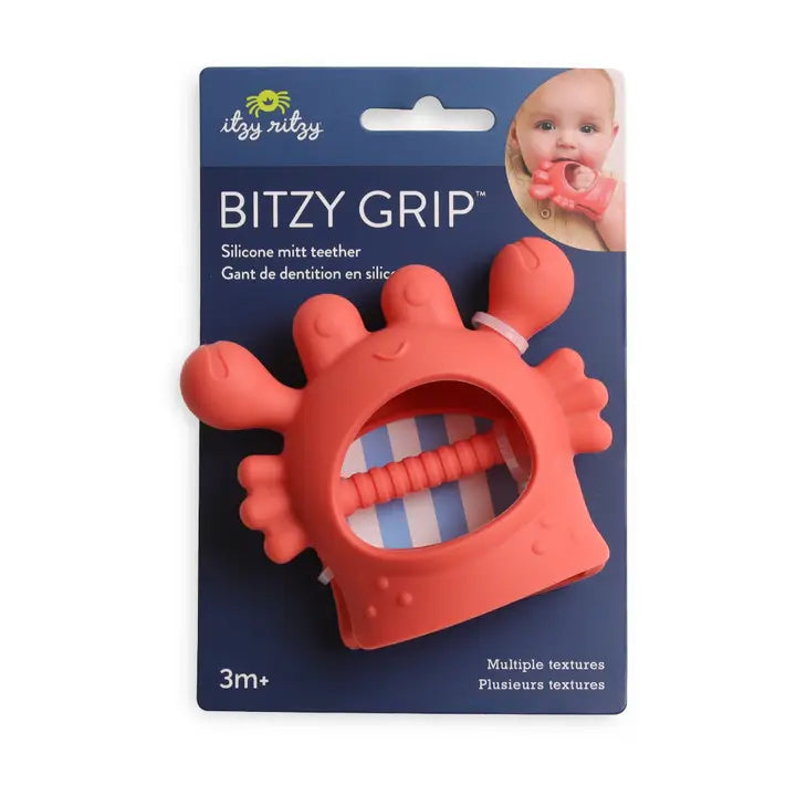 Crab Bitzy Grip™ Hand Teether Itzy Ritzy Lil Tulips