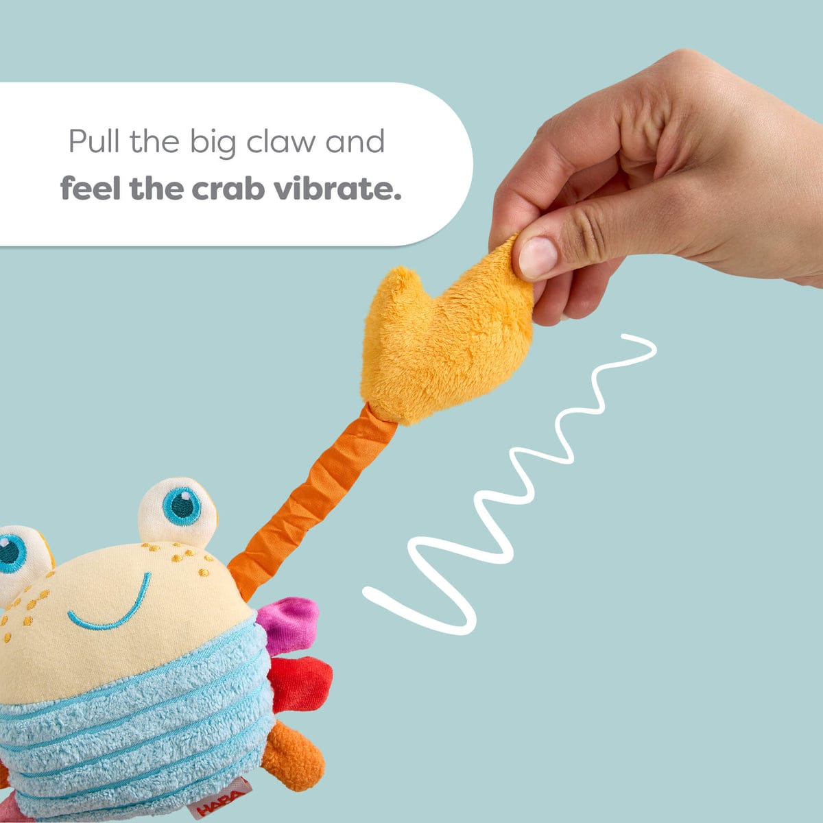Crabby Sensory Baby Toy HABA Lil Tulips