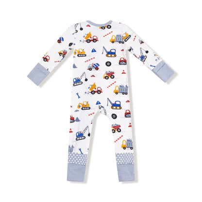Crayon Construction - 2 Way Zipper Romper Angel Dear Lil Tulips