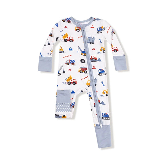Crayon Construction - 2 Way Zipper Romper Angel Dear Lil Tulips