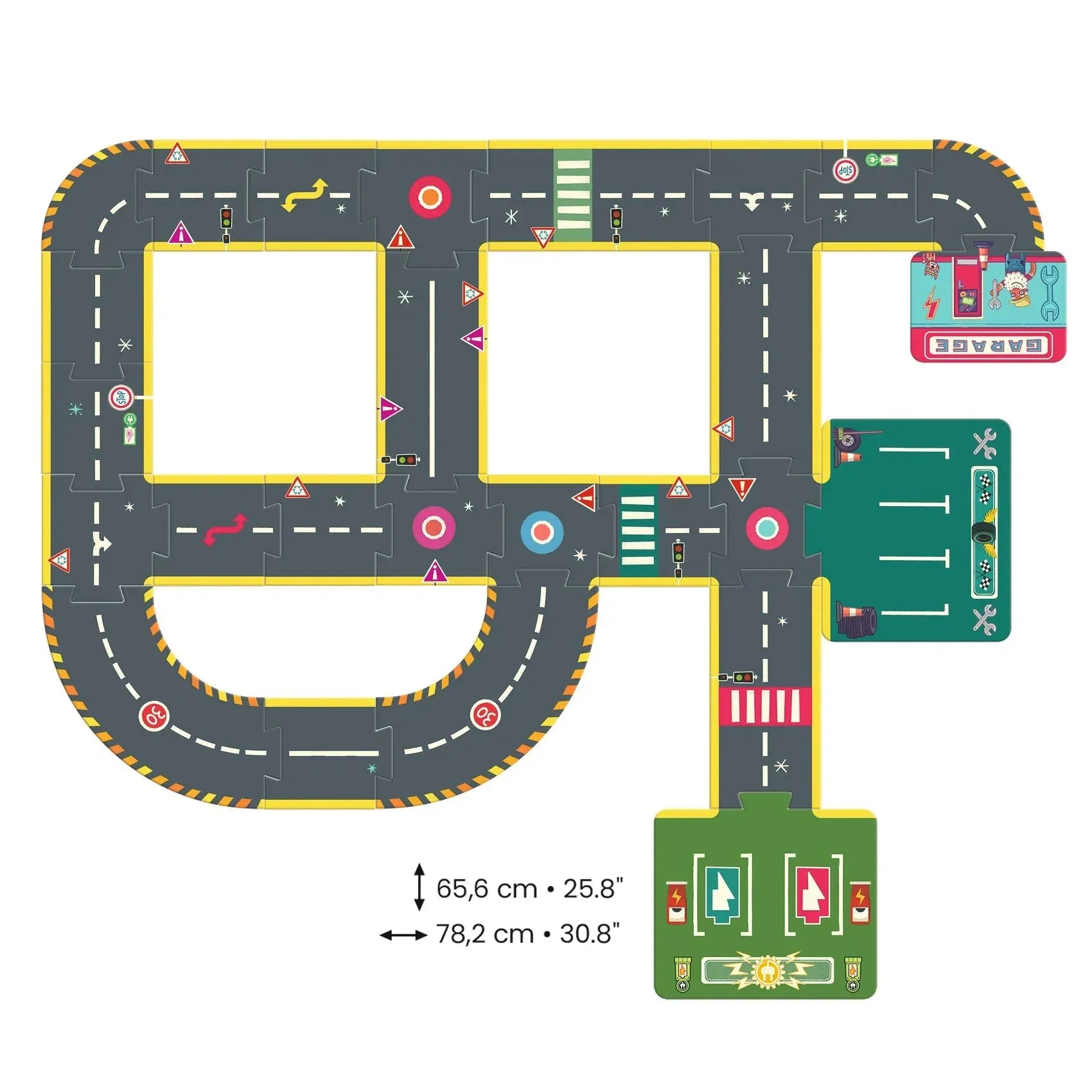Crazy Motors Circuit 26pc Djeco Lil Tulips