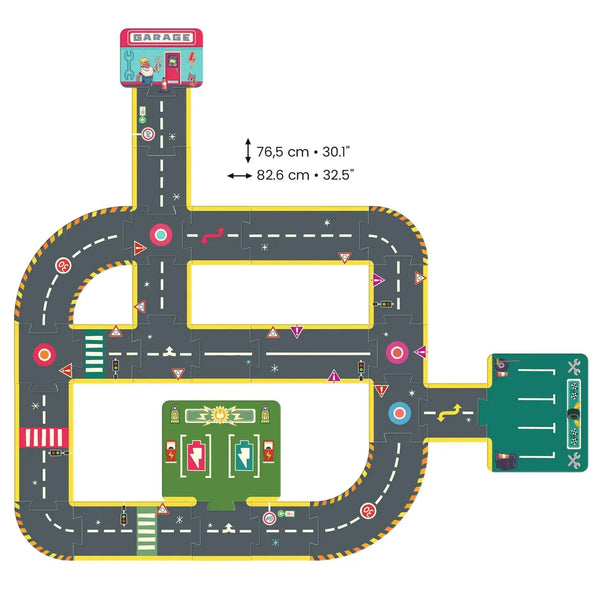 Crazy Motors Circuit 26pc Djeco Lil Tulips