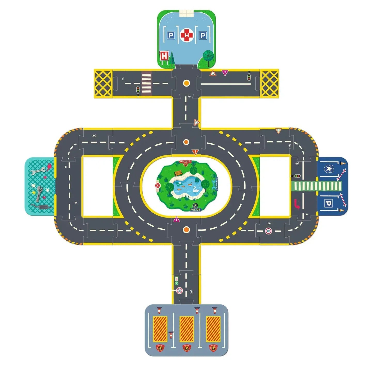 Crazy Motors Puzzle'Up Ville Djeco Lil Tulips