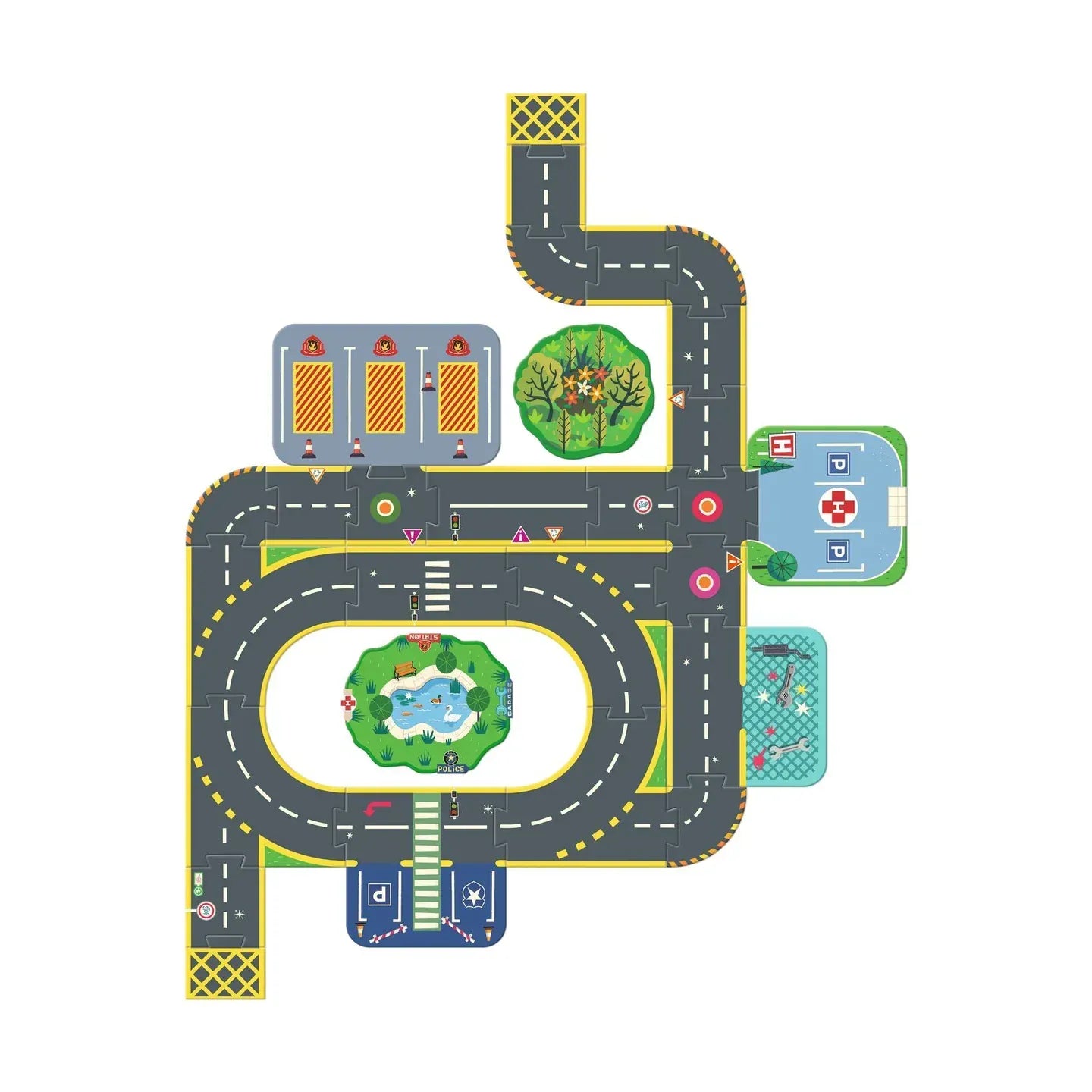 Crazy Motors Puzzle'Up Ville Djeco Lil Tulips