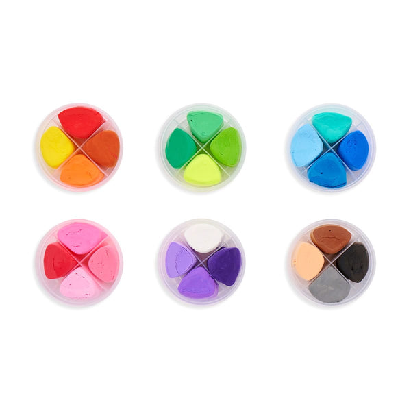 Creatibles: Air Dry Clay Deluxe Kit  - Set of 24 Colors OOLY Lil Tulips