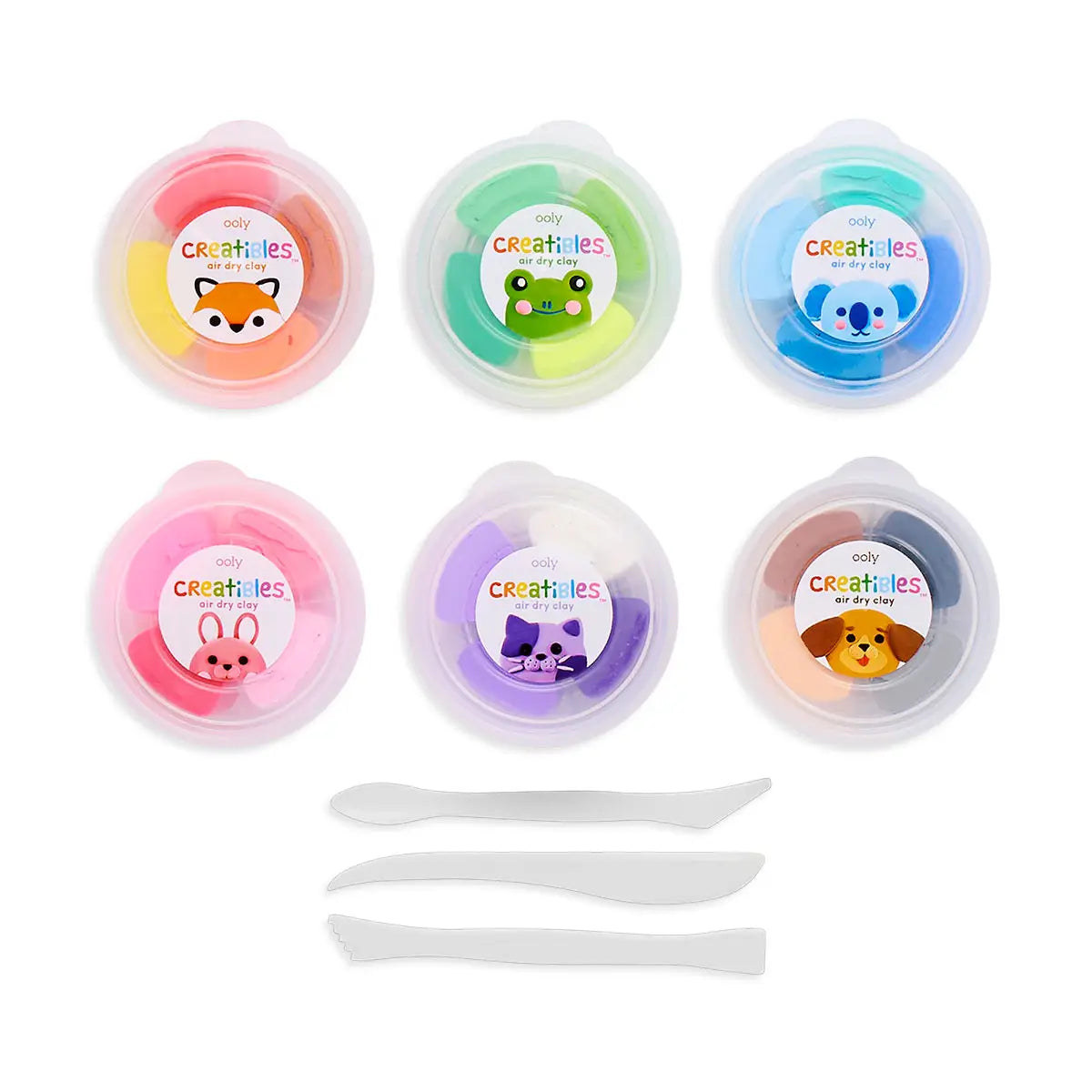 Creatibles: Air Dry Clay Deluxe Kit  - Set of 24 Colors OOLY Lil Tulips