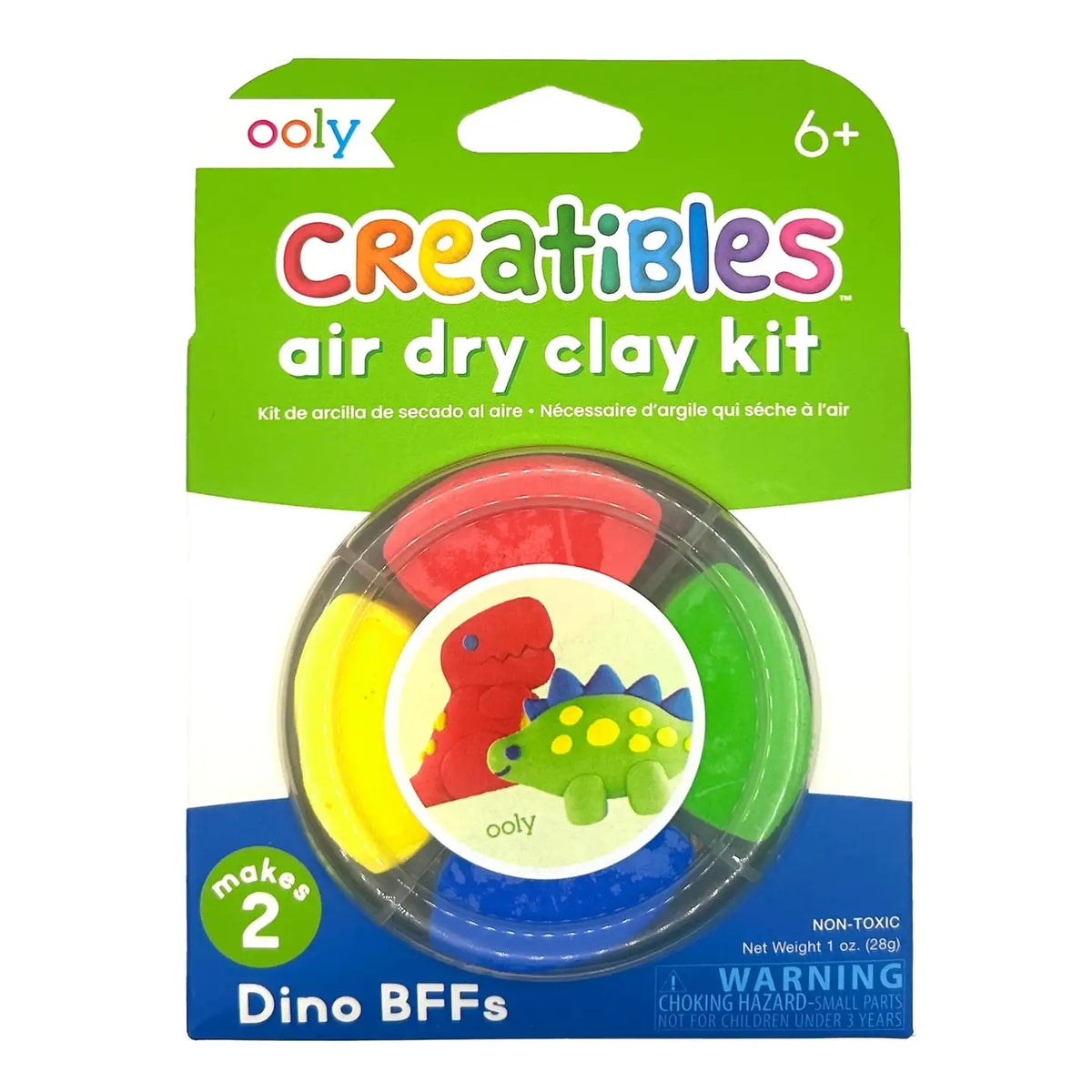 Creatibles Air Dry Clay Kit - Dino Pals OOLY Lil Tulips