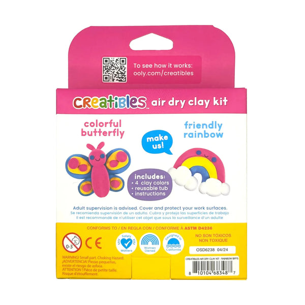 Creatibles Air Dry Clay Kit - Rainbow Pals OOLY Lil Tulips